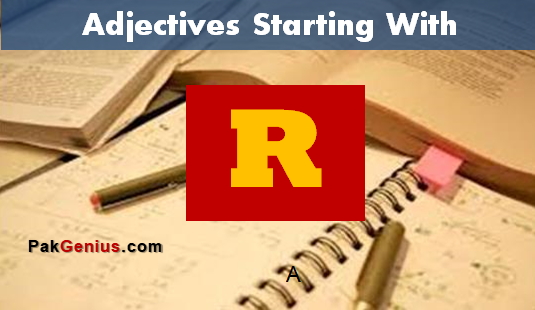 Adjectives Starting with R