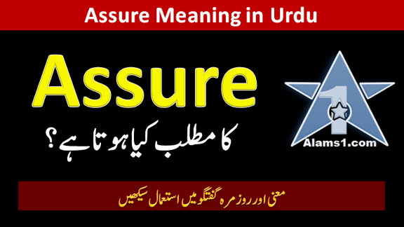 Assure Meaning in Urdu